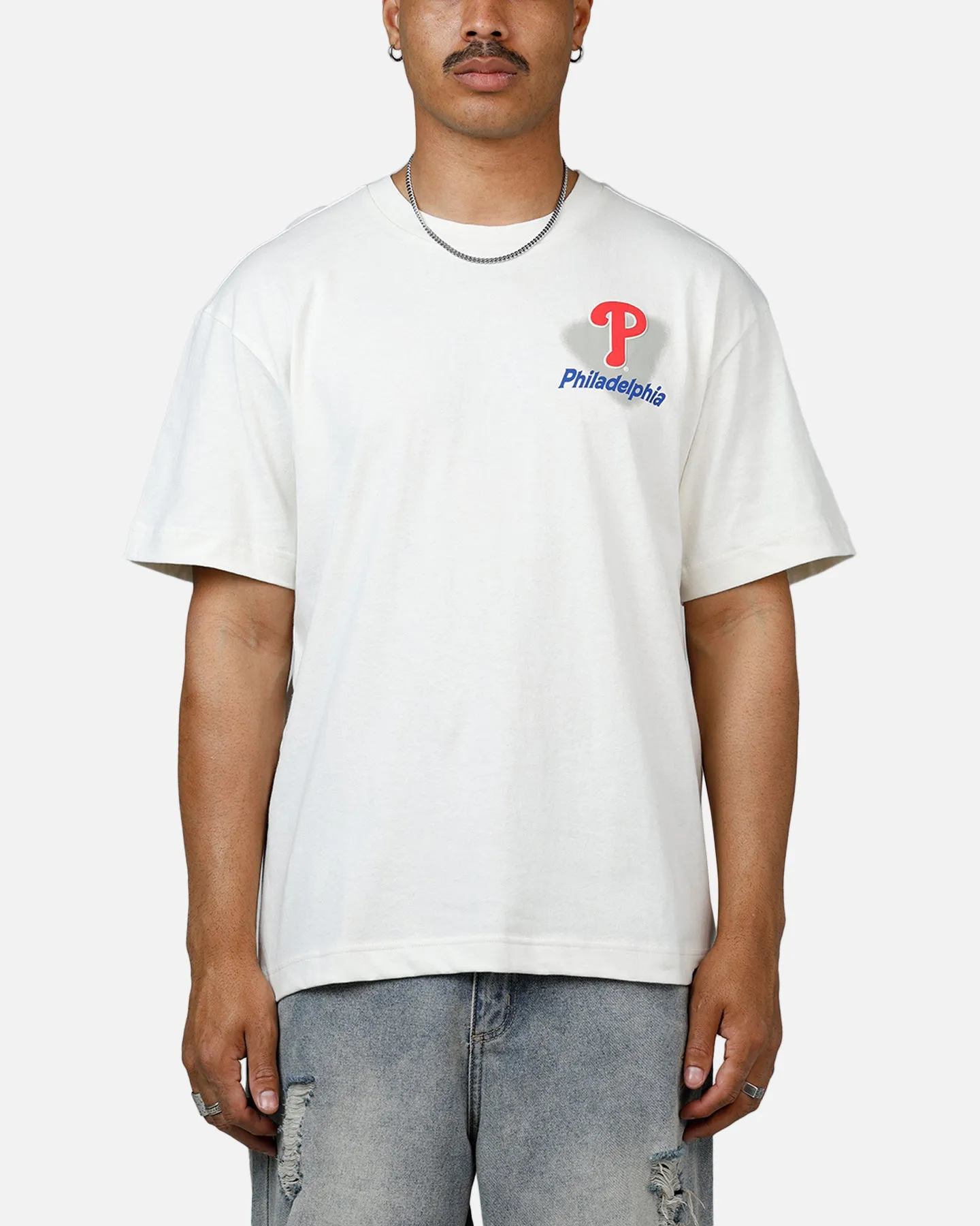47 Brand Philadelphia Phillies All Fire T-Shirt White
