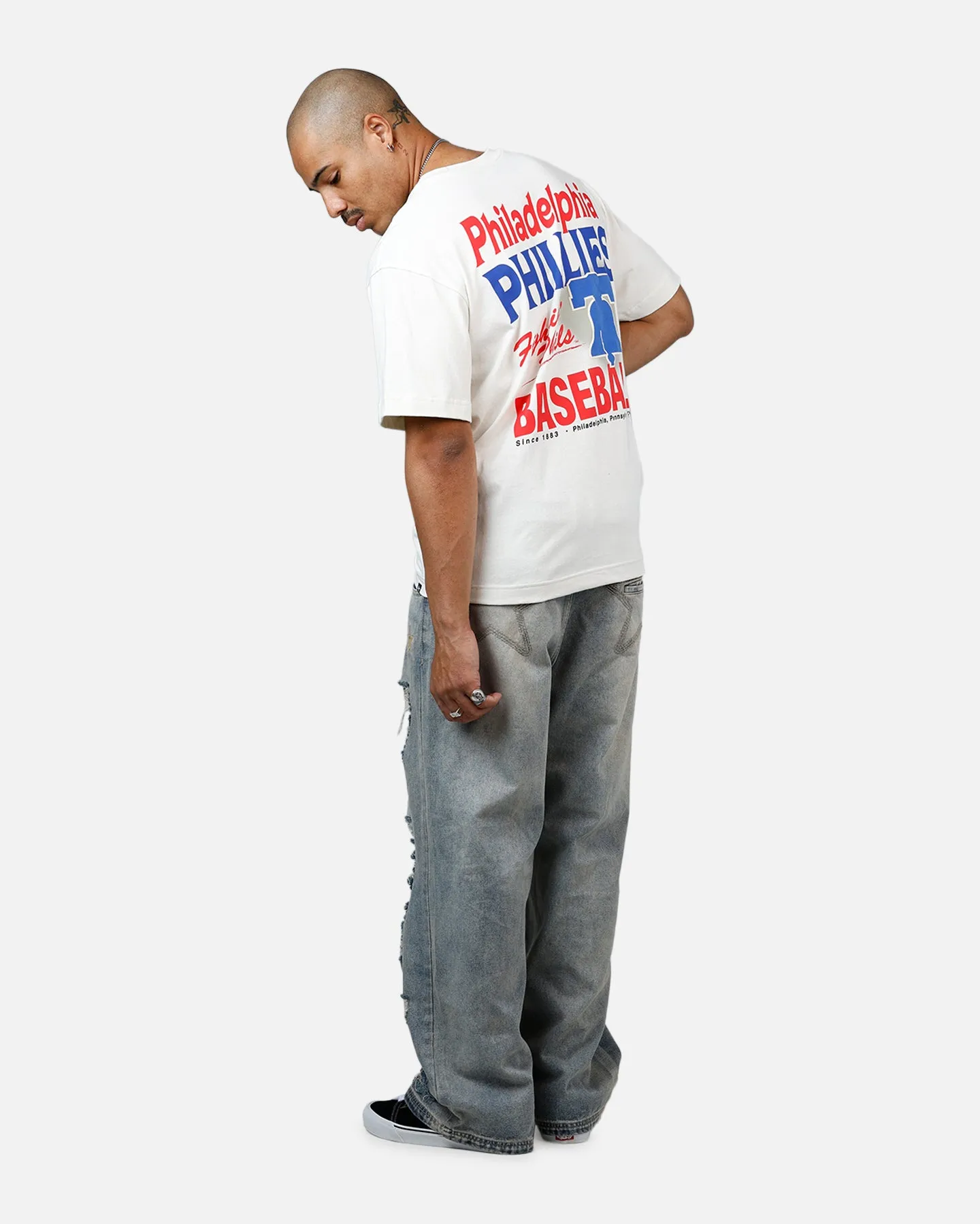 47 Brand Philadelphia Phillies All Fire T-Shirt White