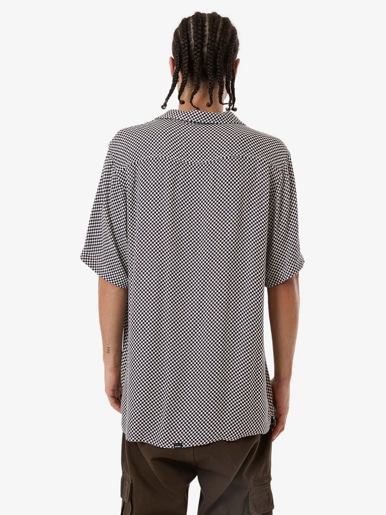 Aalto Bowling Shirt - Heritage White - Purple Pennant