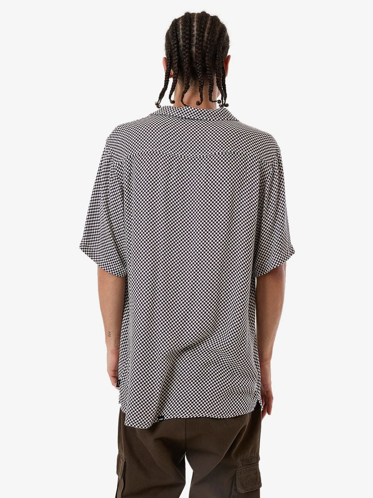 Aalto Bowling Shirt - Heritage White - Purple Pennant