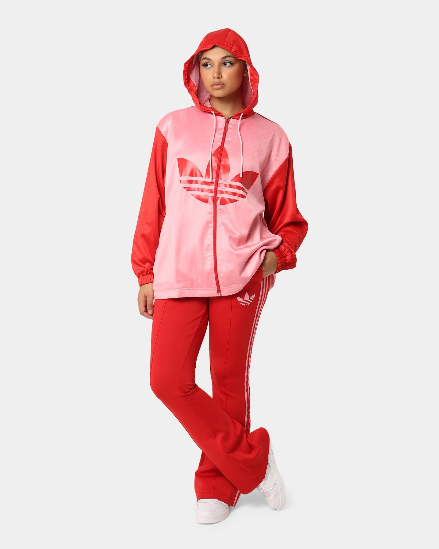 Adidas Adicolor Women's Colorblock Windbreaker Super Popp