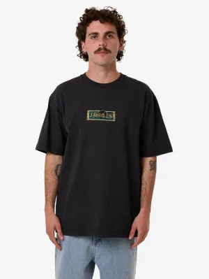 Behind It All Oversize Fit Tee - Pirate Black