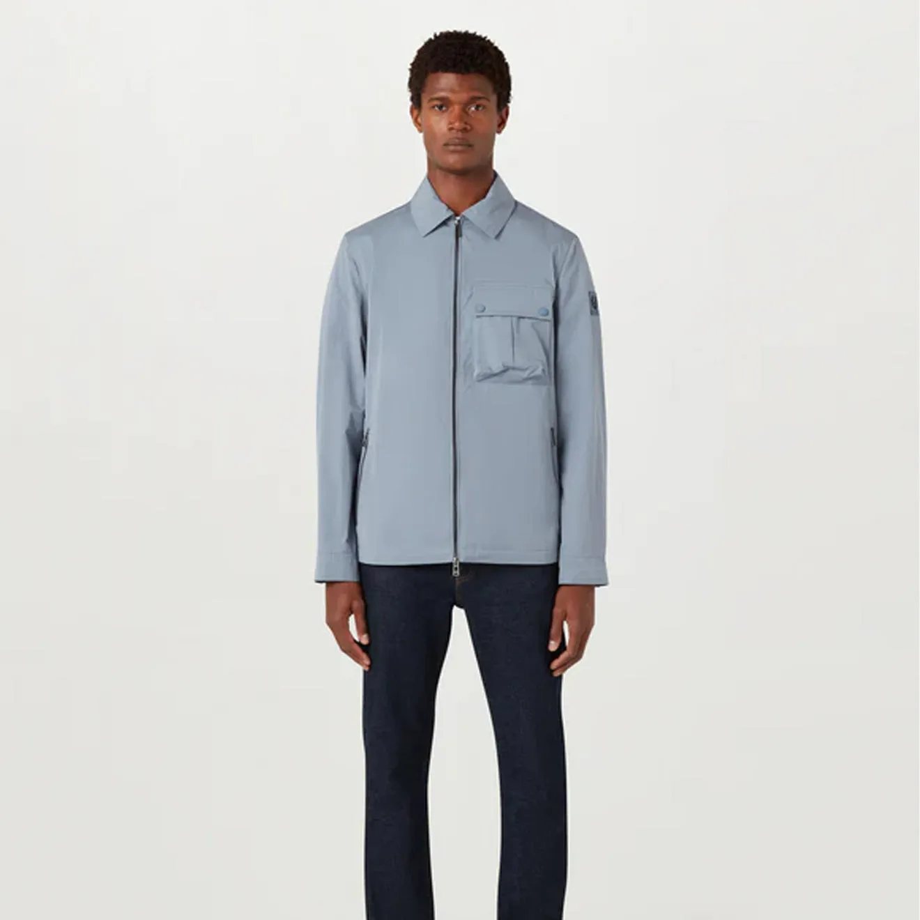 Belstaff Drome Overshirt Blue Flint