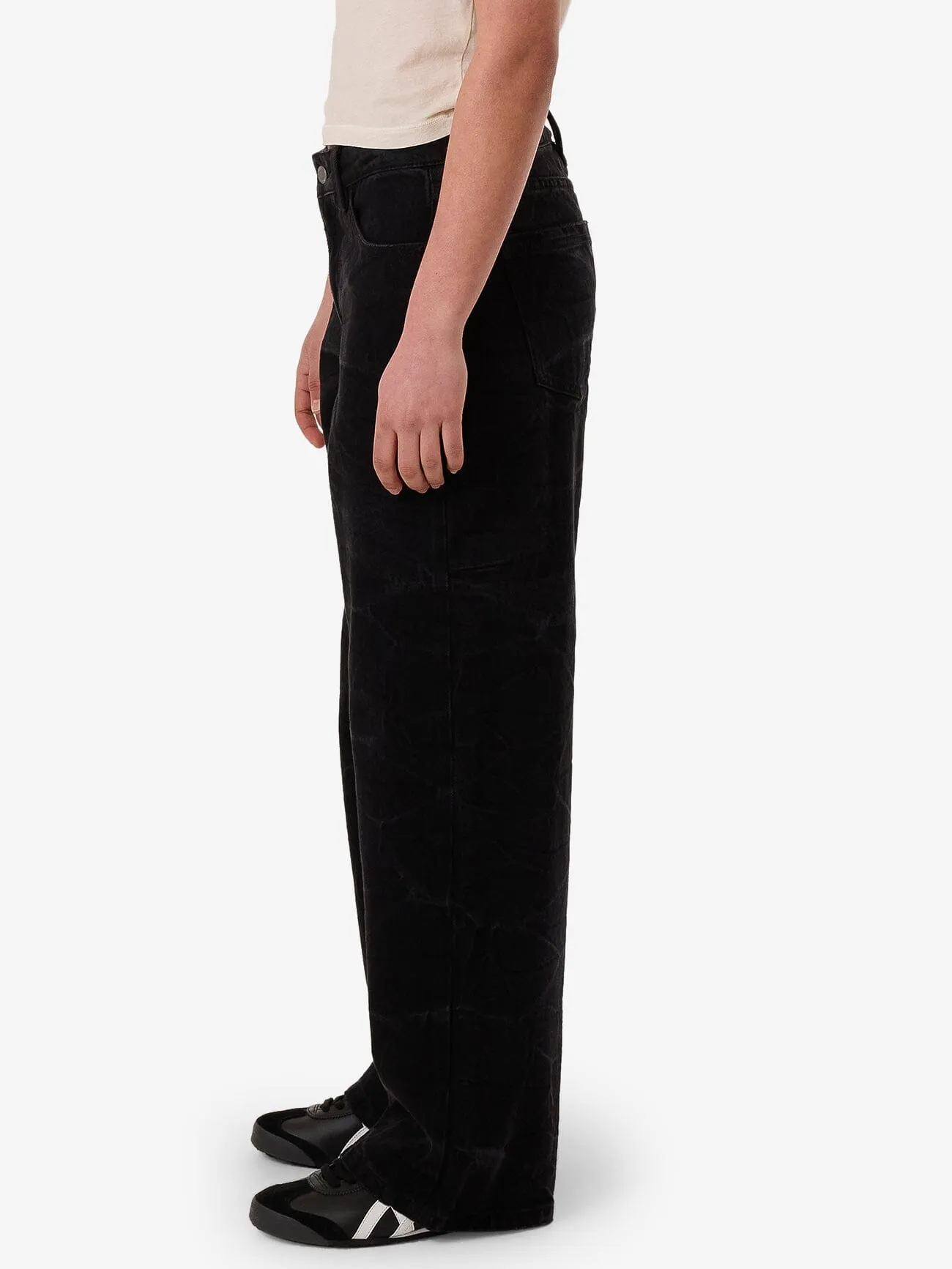 Billie Low Rise Baggy Jean - Vanish Black