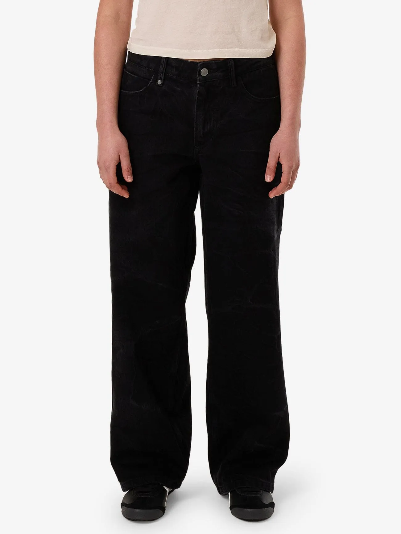 Billie Low Rise Baggy Jean - Vanish Black