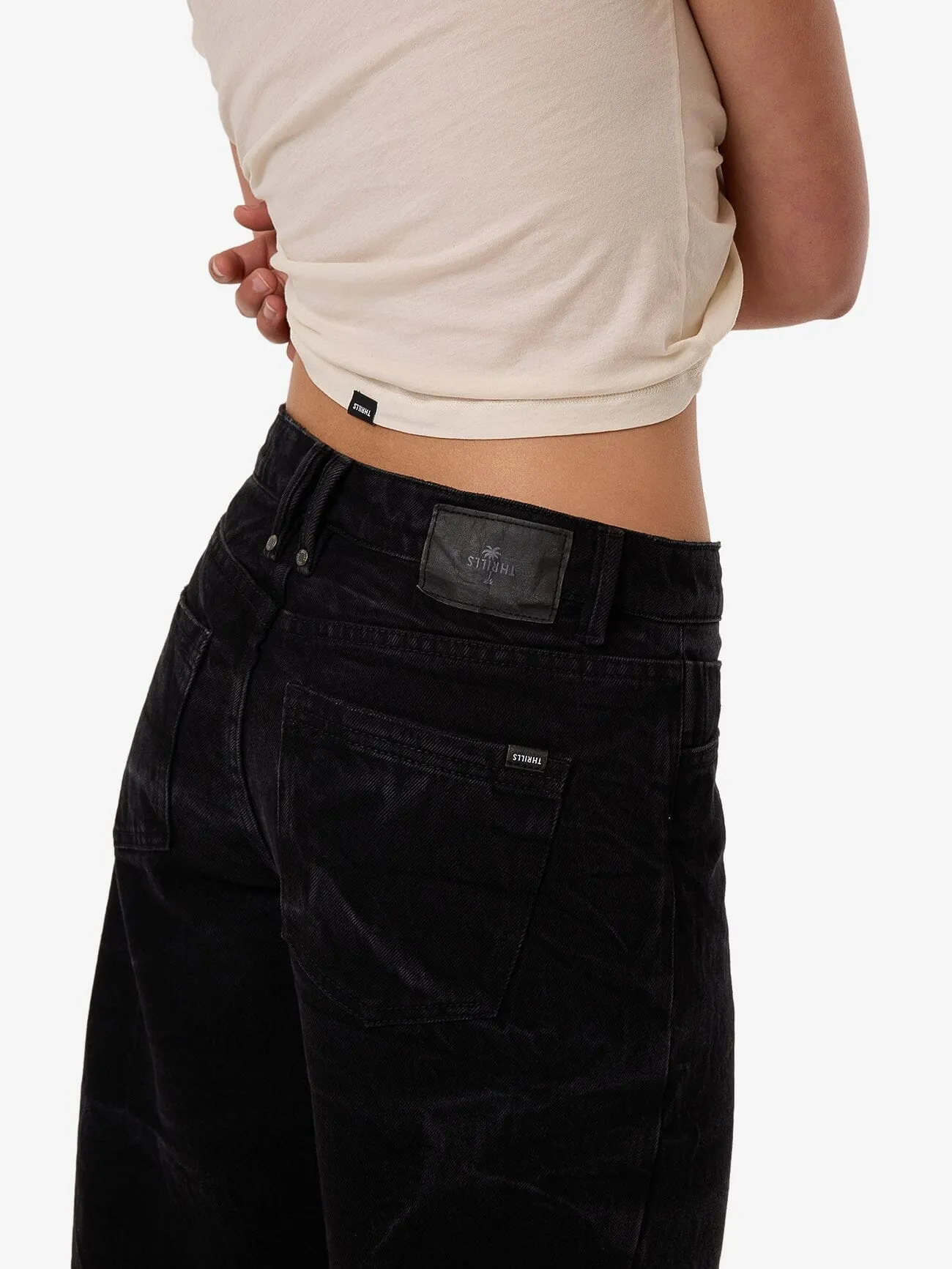 Billie Low Rise Baggy Jean - Vanish Black