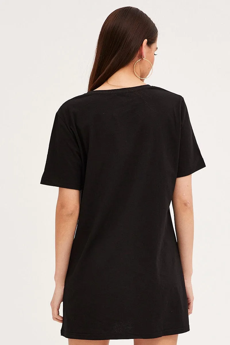 Black T-Shirt Dress