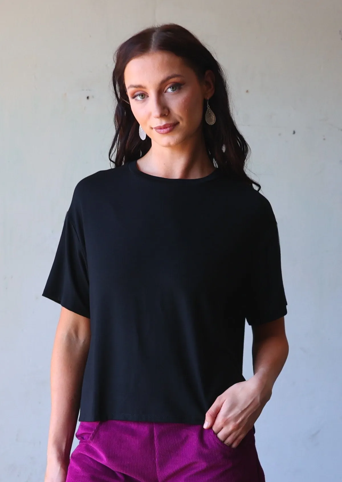 Boxy T-shirt Black