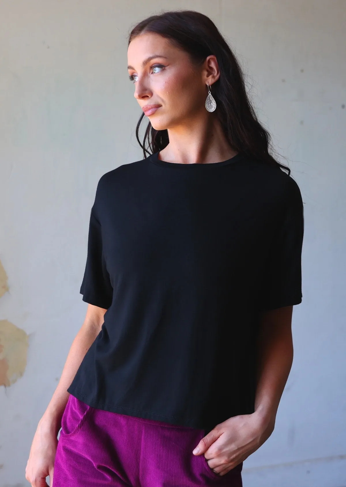 Boxy T-shirt Black