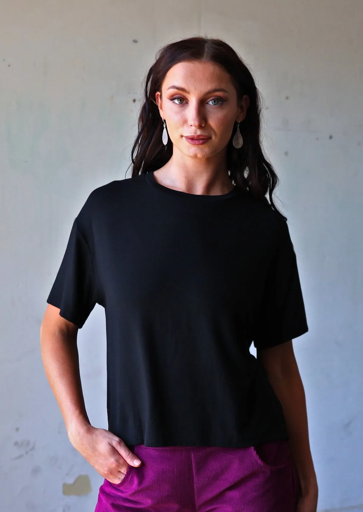 Boxy T-shirt Black