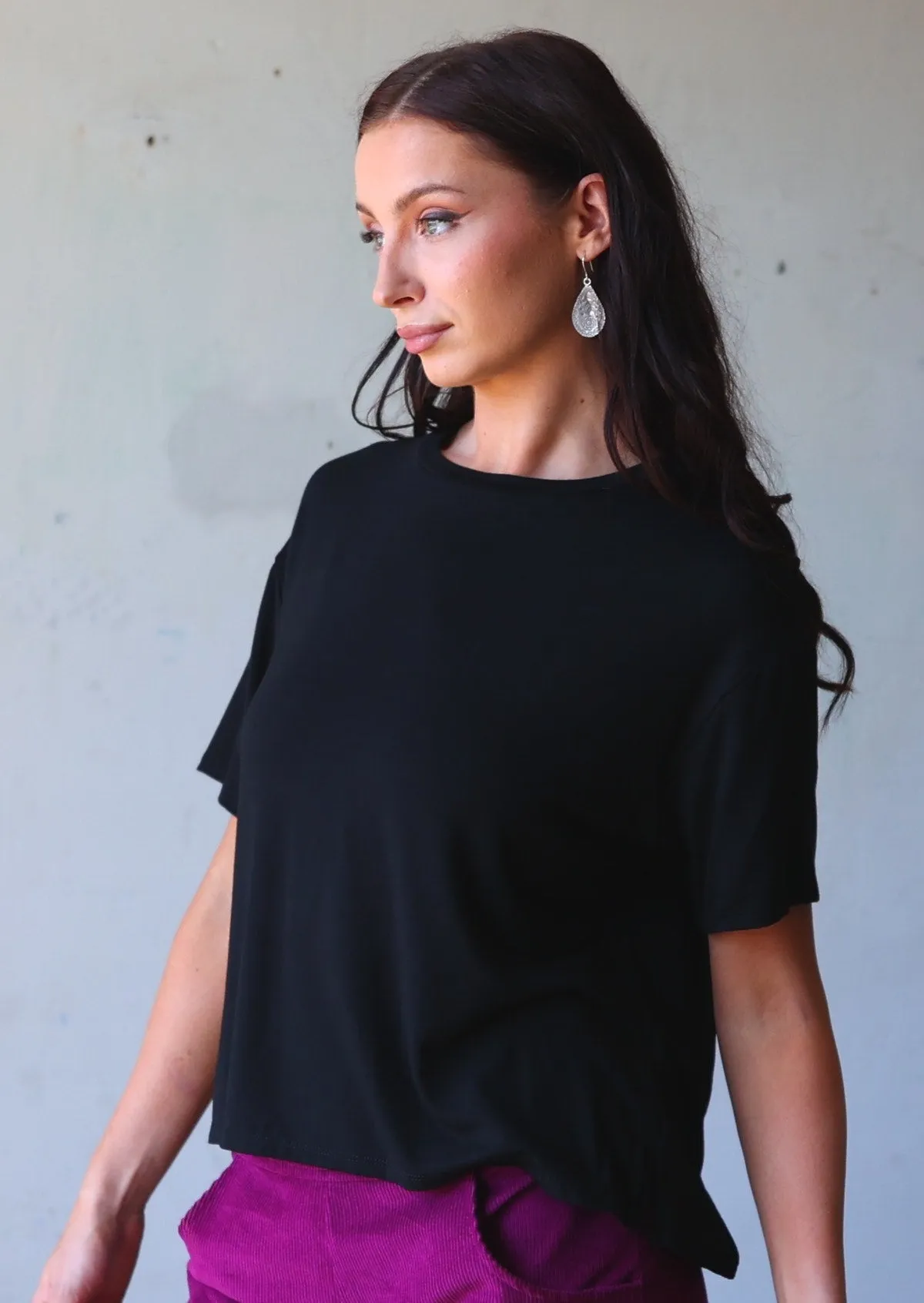 Boxy T-shirt Black
