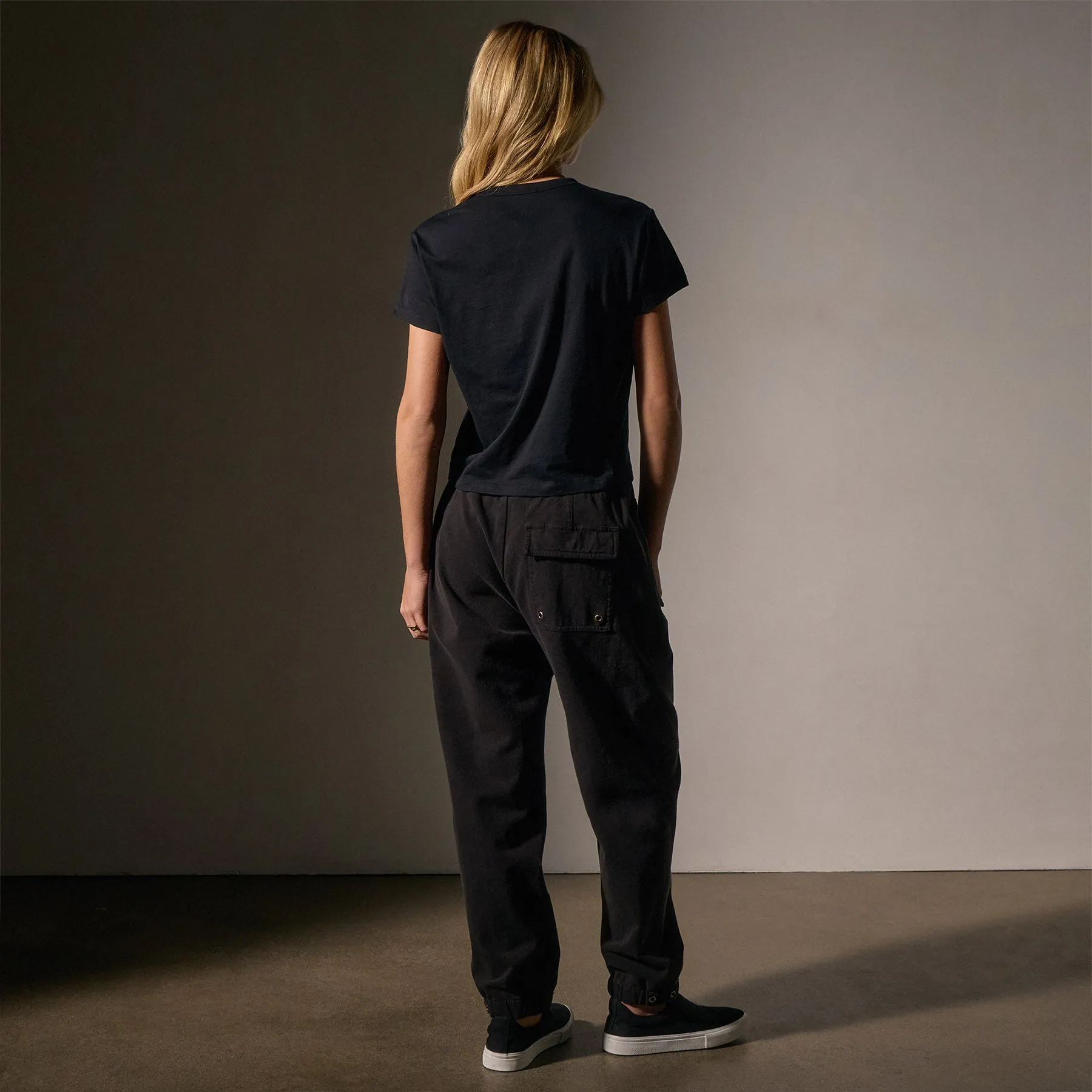 Brushed Elevated Jersey Short Sleeve Tee - Black