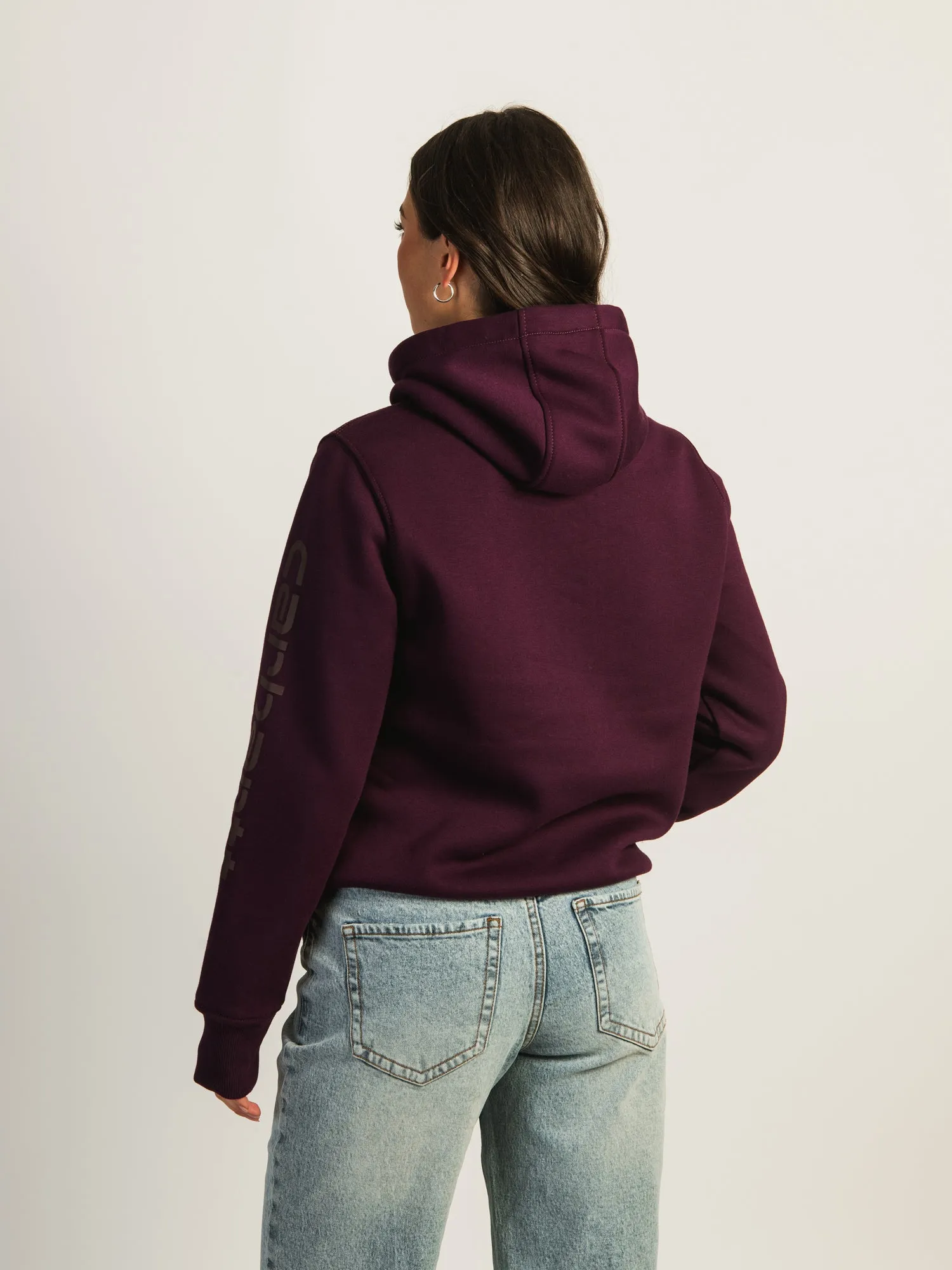 CARHARTT LOGO SLEEVE PULLOVER HOODIE