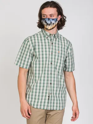 CARHARTT MIDWGHT SHORT SLEEVE PLAID  - CLEARANCE