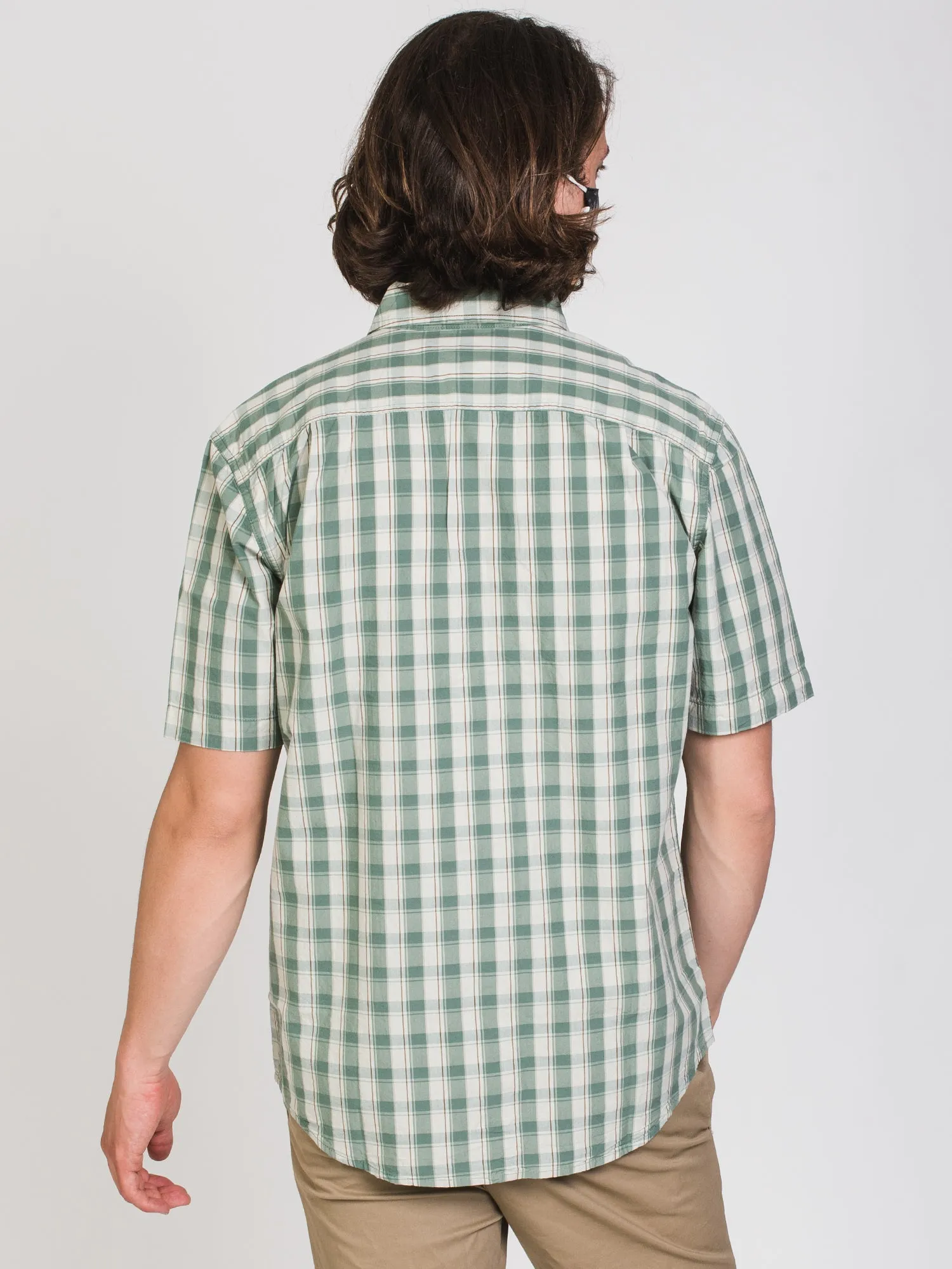 CARHARTT MIDWGHT SHORT SLEEVE PLAID  - CLEARANCE