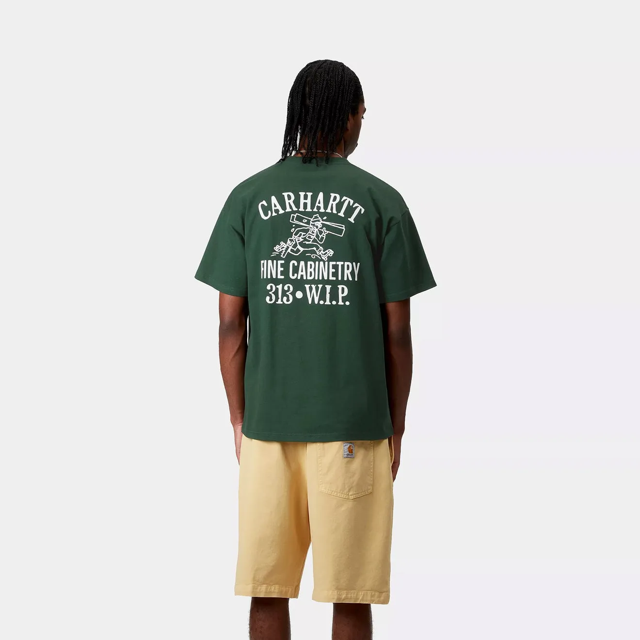 Carhartt WIP S/S Cabinetry T-Shirt Conifer / White