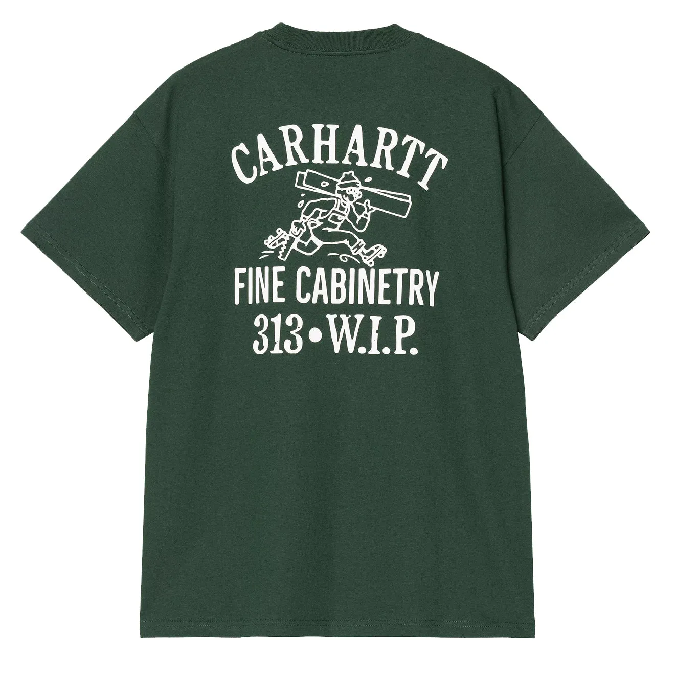 Carhartt WIP S/S Cabinetry T-Shirt Conifer / White