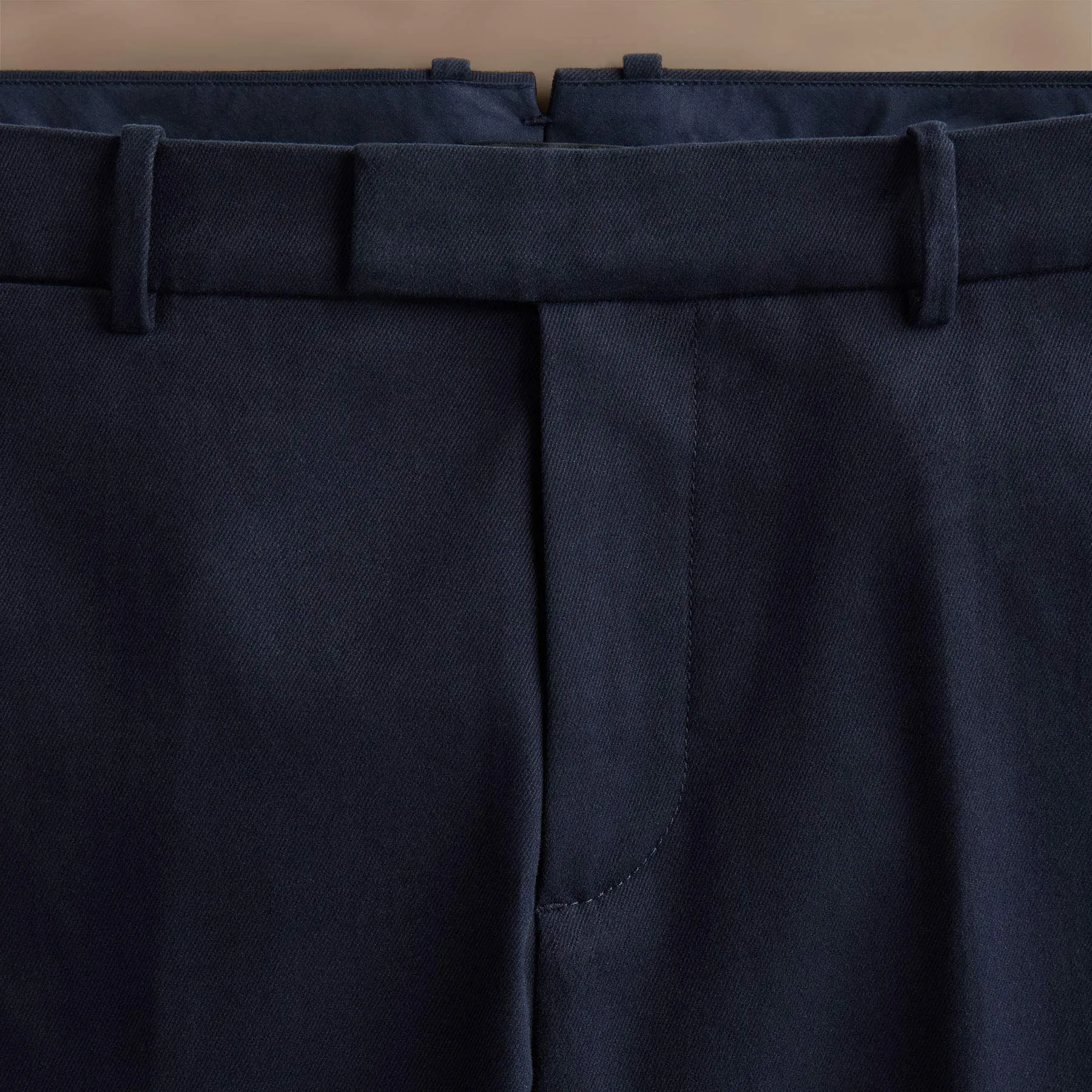 Cashmere Touch Twill Trouser - Classic Navy