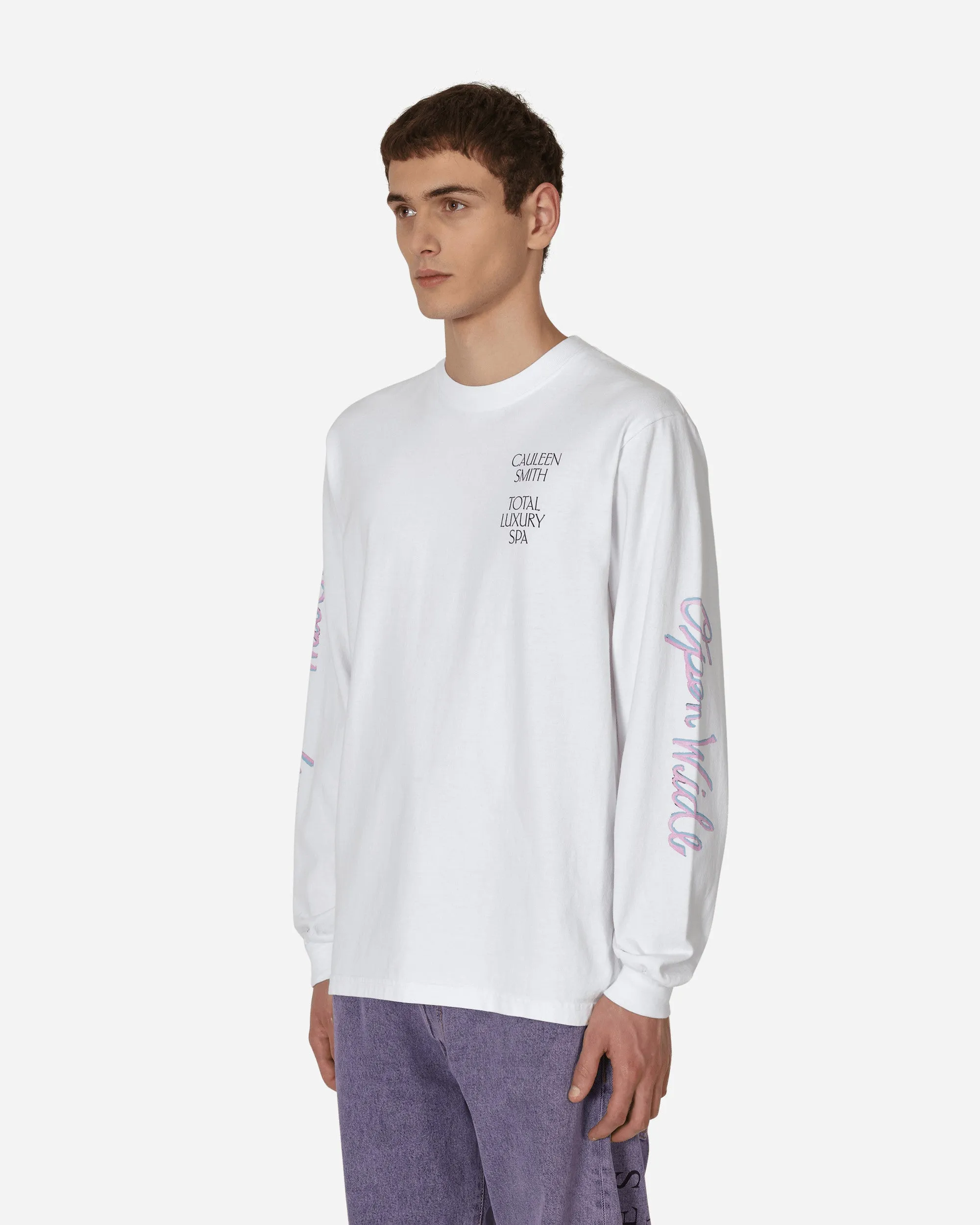 Cauleen Smith Open Wide Longsleeve T-Shirt White