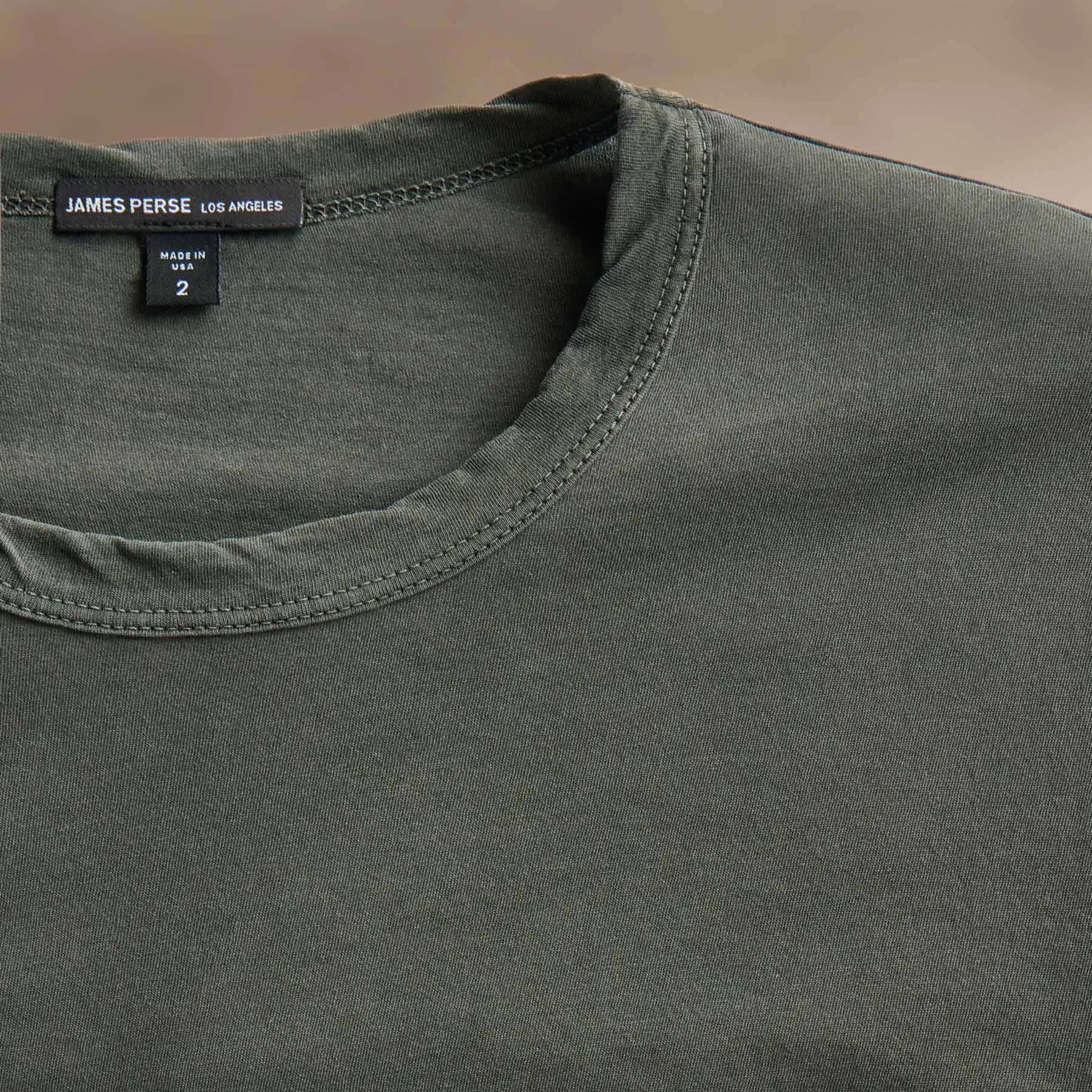 Clear Jersey Crew - Granite Pigment