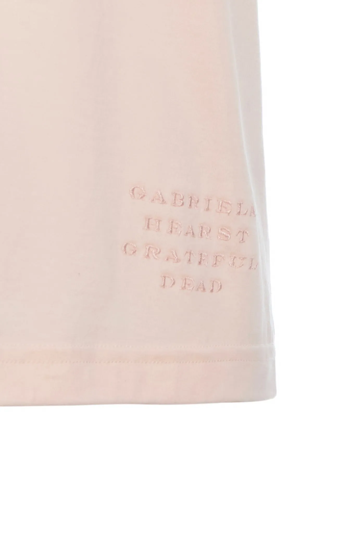 Combe Long Sleeve T-Shirt in Pale Blush Fine Cotton Jersey
