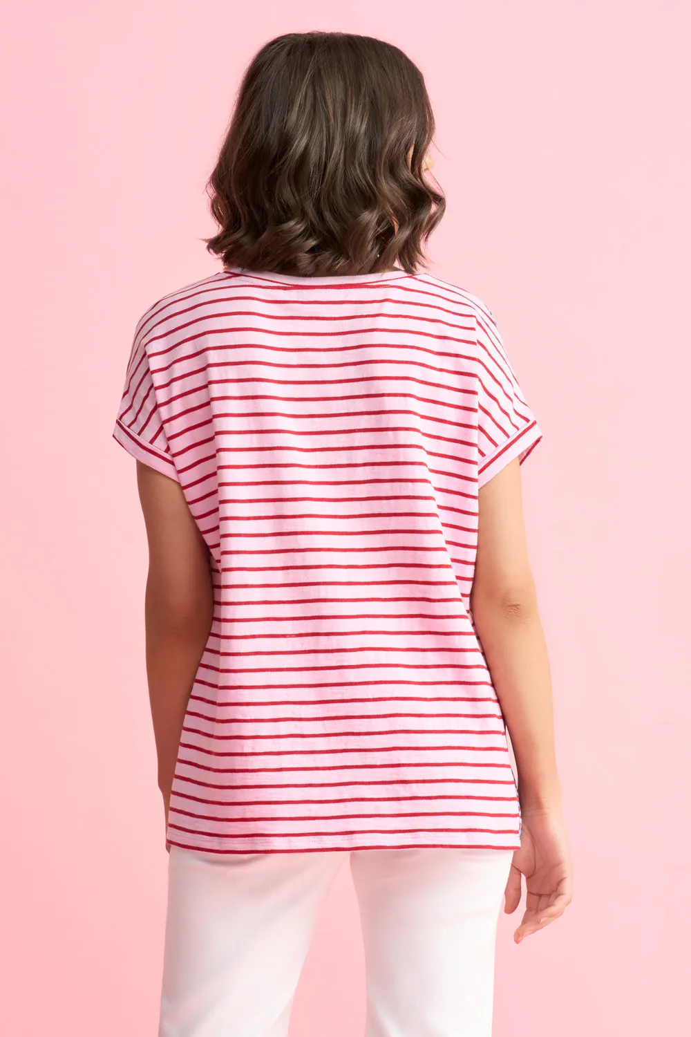 Contrast Print T-Shirt - Multi Abstract Print