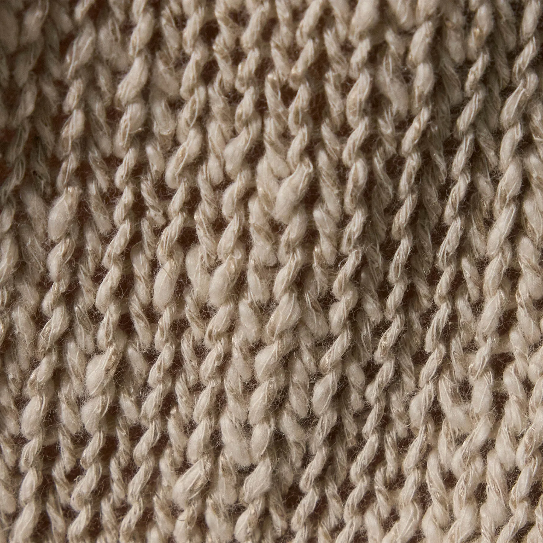 Cotton Linen Knit Tank - Natural