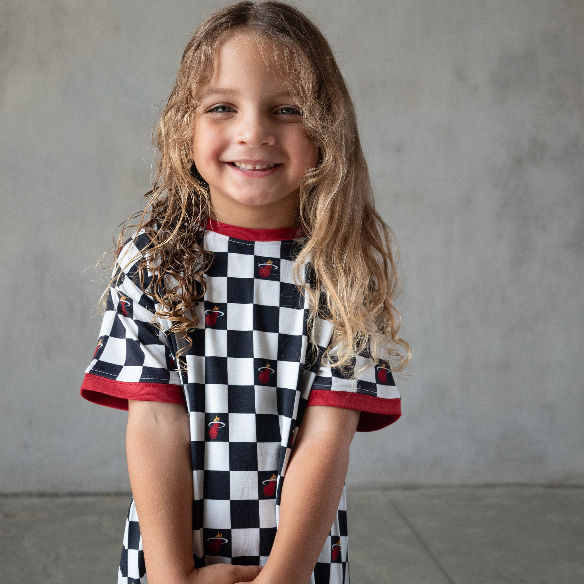 Court Culture x Everyday Leisure Checkerboard T-Shirt Dress