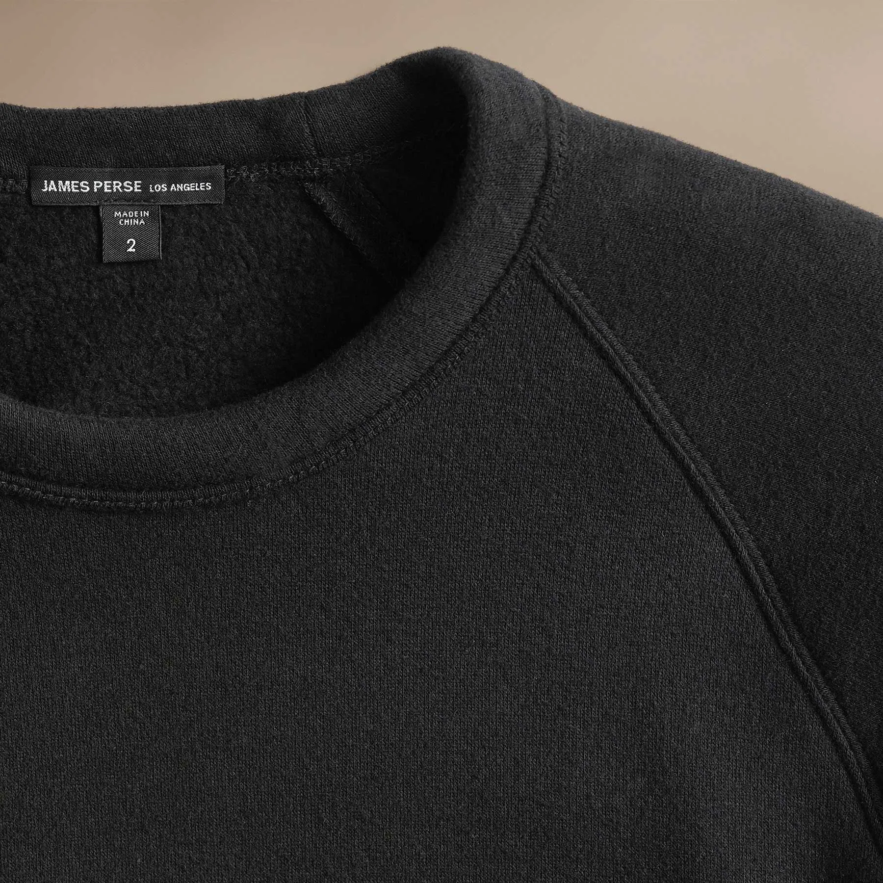 Cozy Raglan Sweatshirt - Black