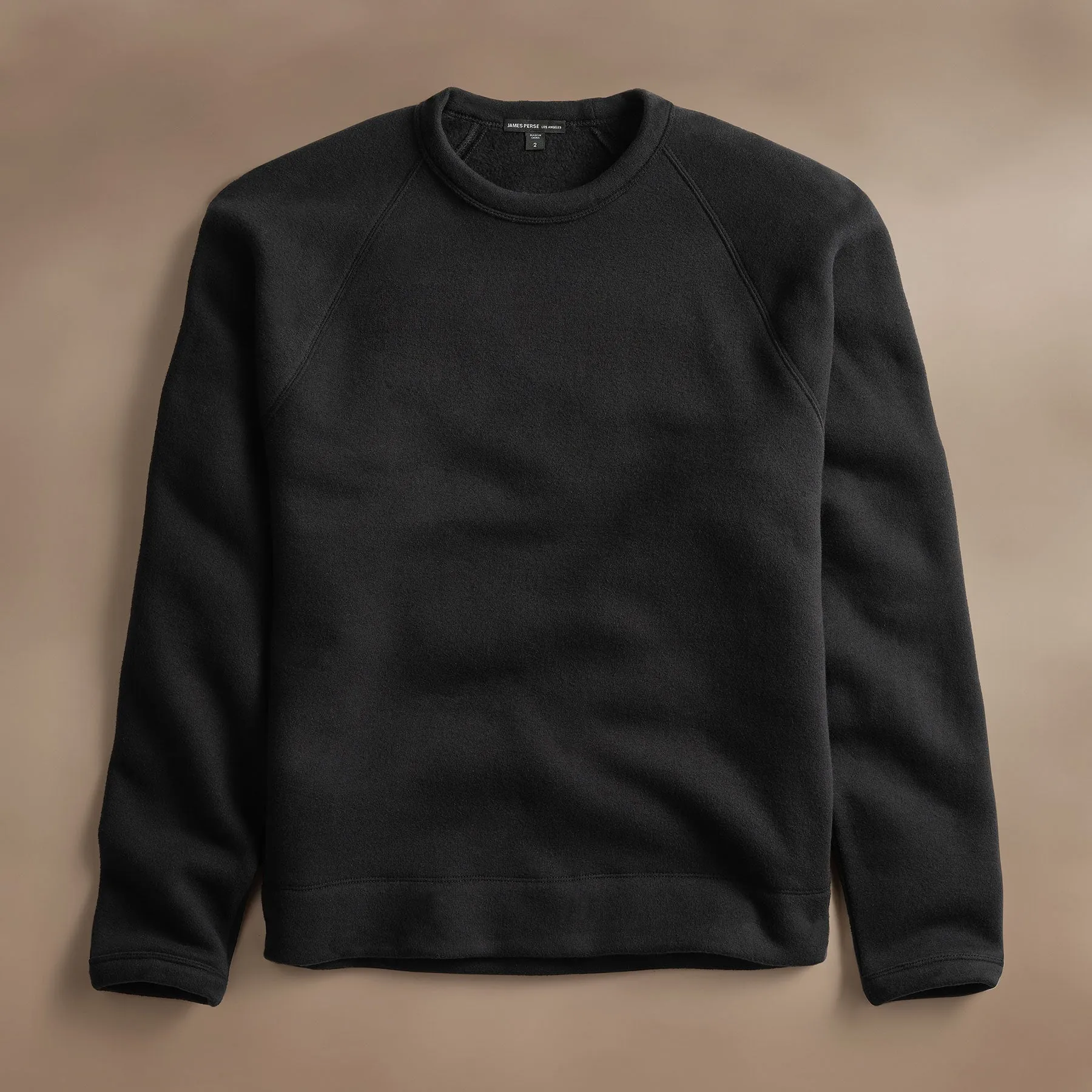Cozy Raglan Sweatshirt - Black