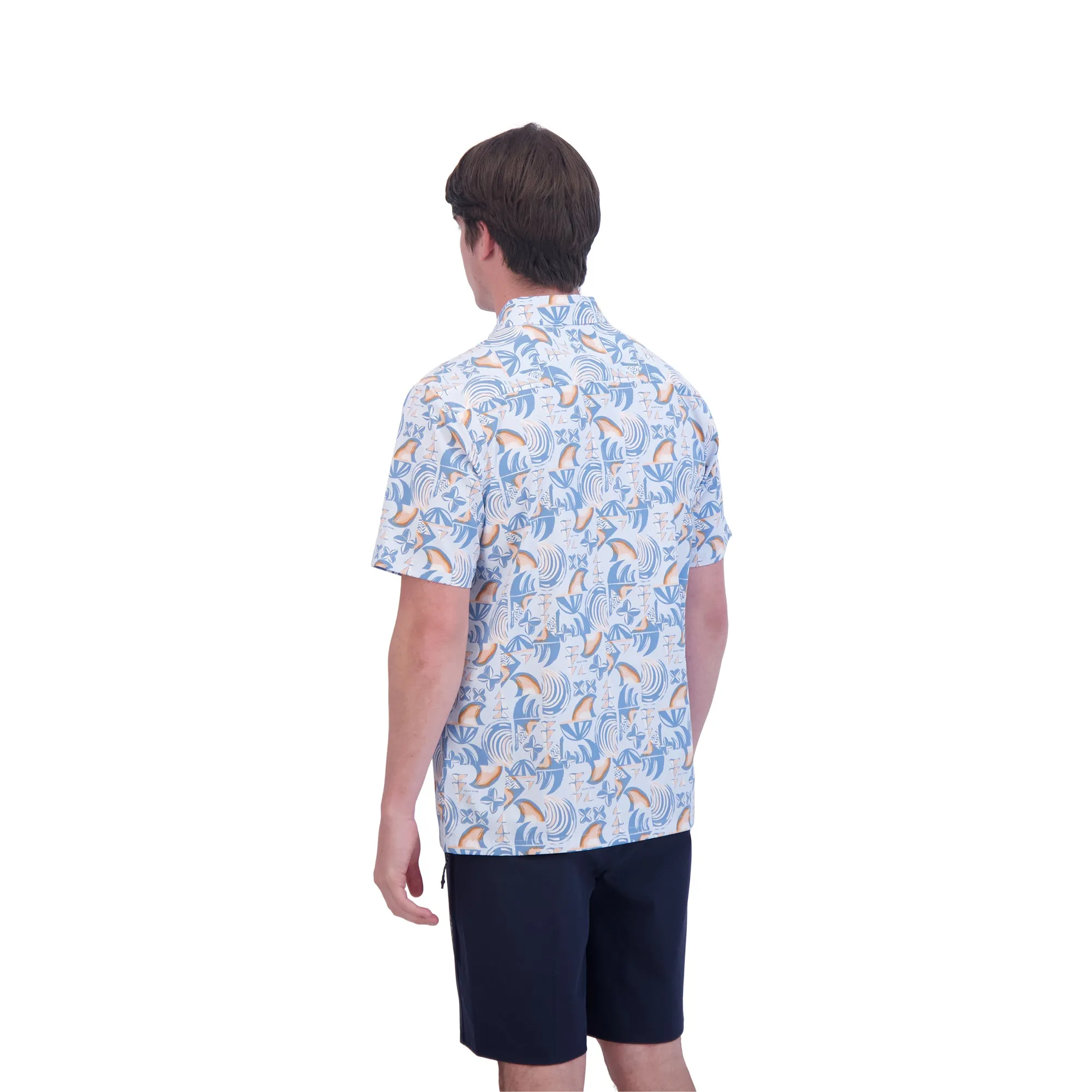 Dakine Aloha Button Down Short Sleeve Shirt - DK Stamp Print