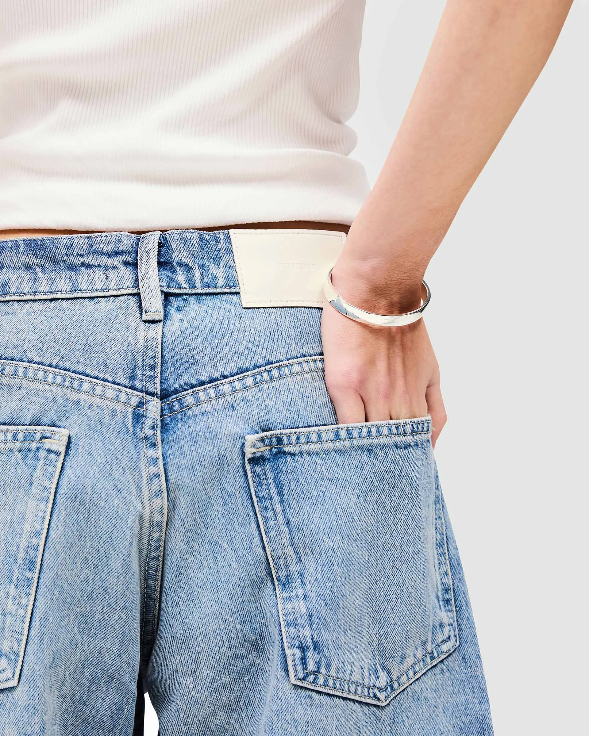 Denim Bermuda Short - Washed Blue