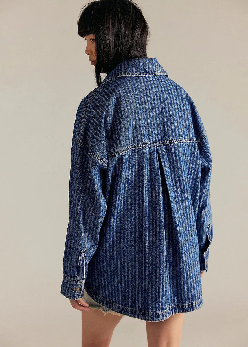 Dunes Shirt Jacket - Blue Abyss