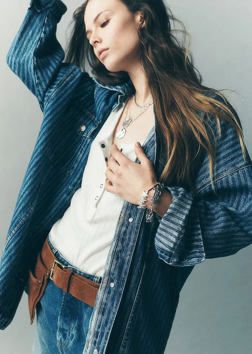 Dunes Shirt Jacket - Blue Abyss