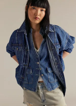Dunes Shirt Jacket - Blue Abyss