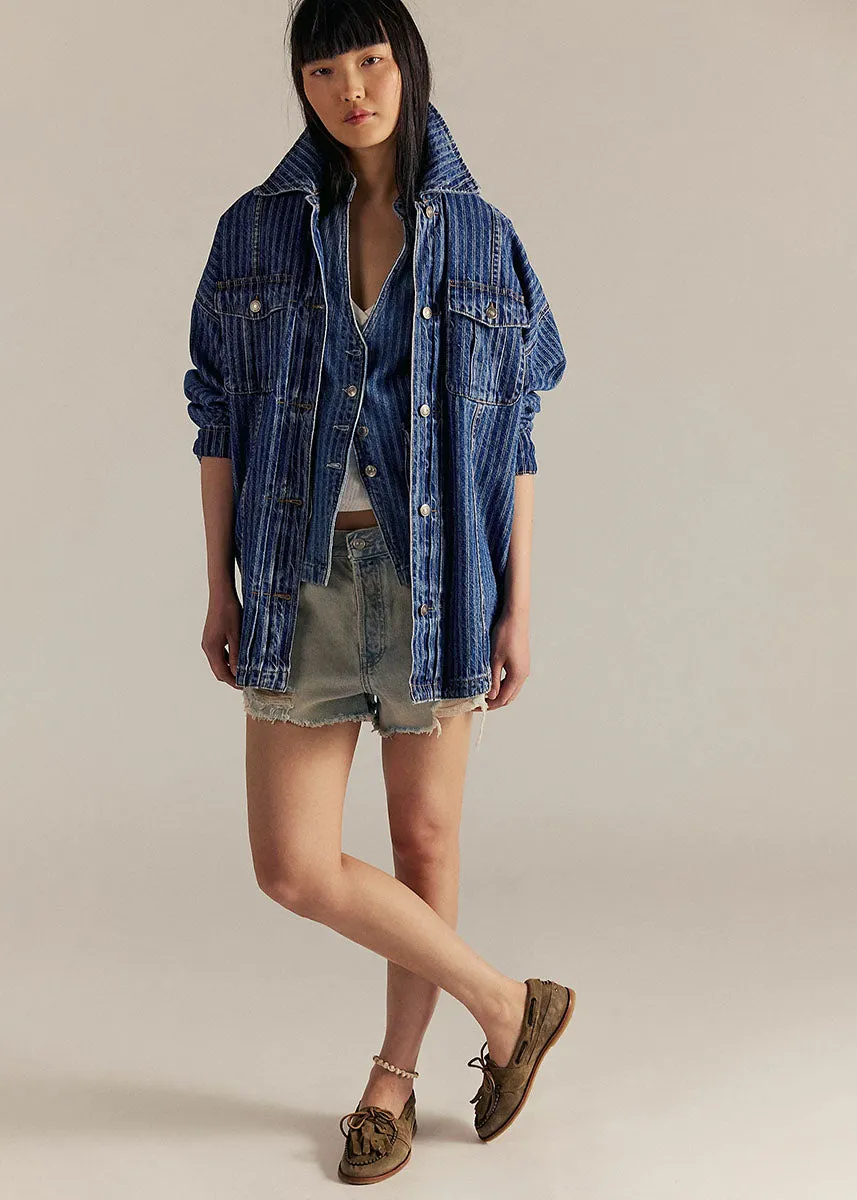 Dunes Shirt Jacket - Blue Abyss