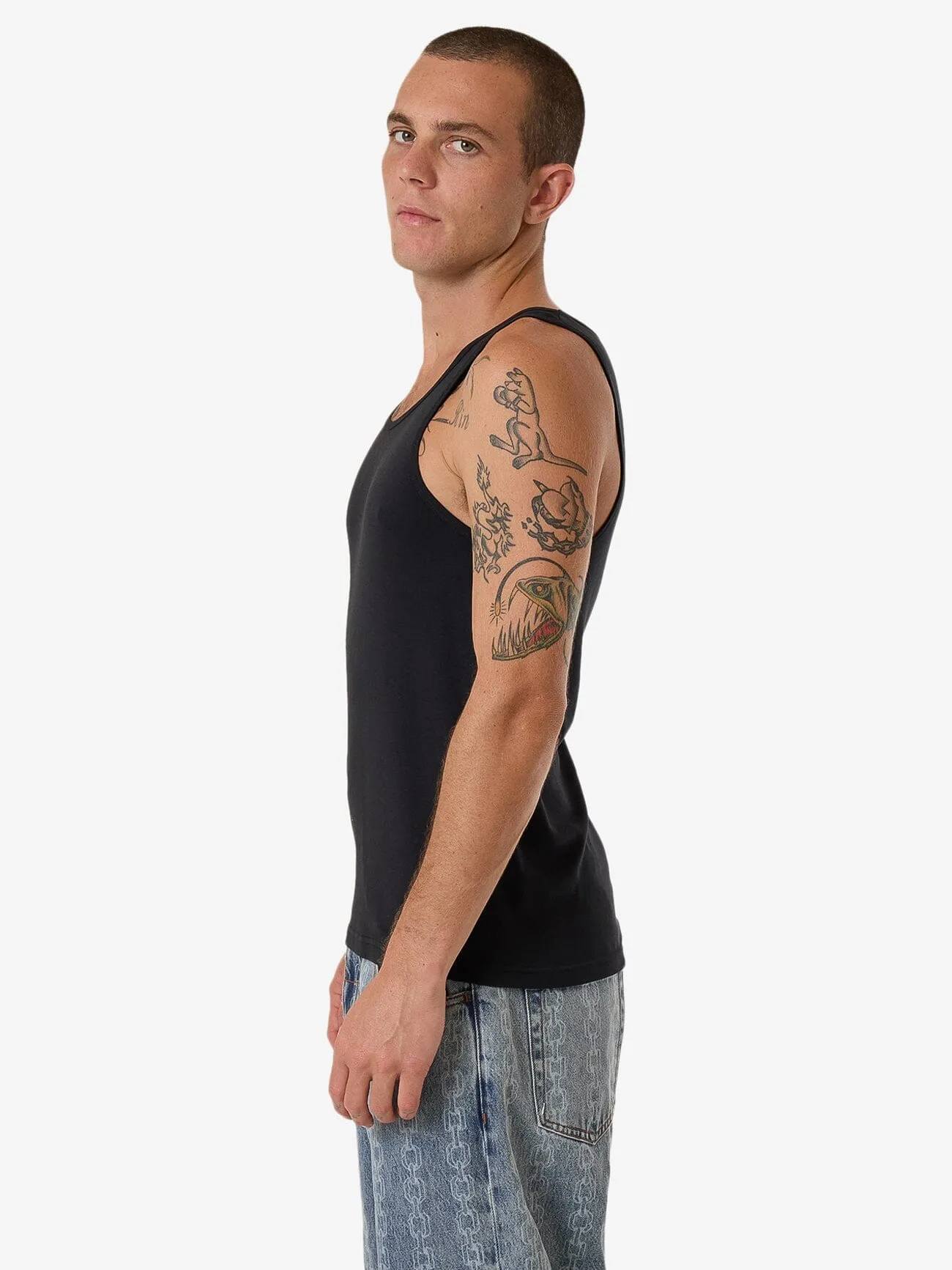 Endless Rib Tank - Black
