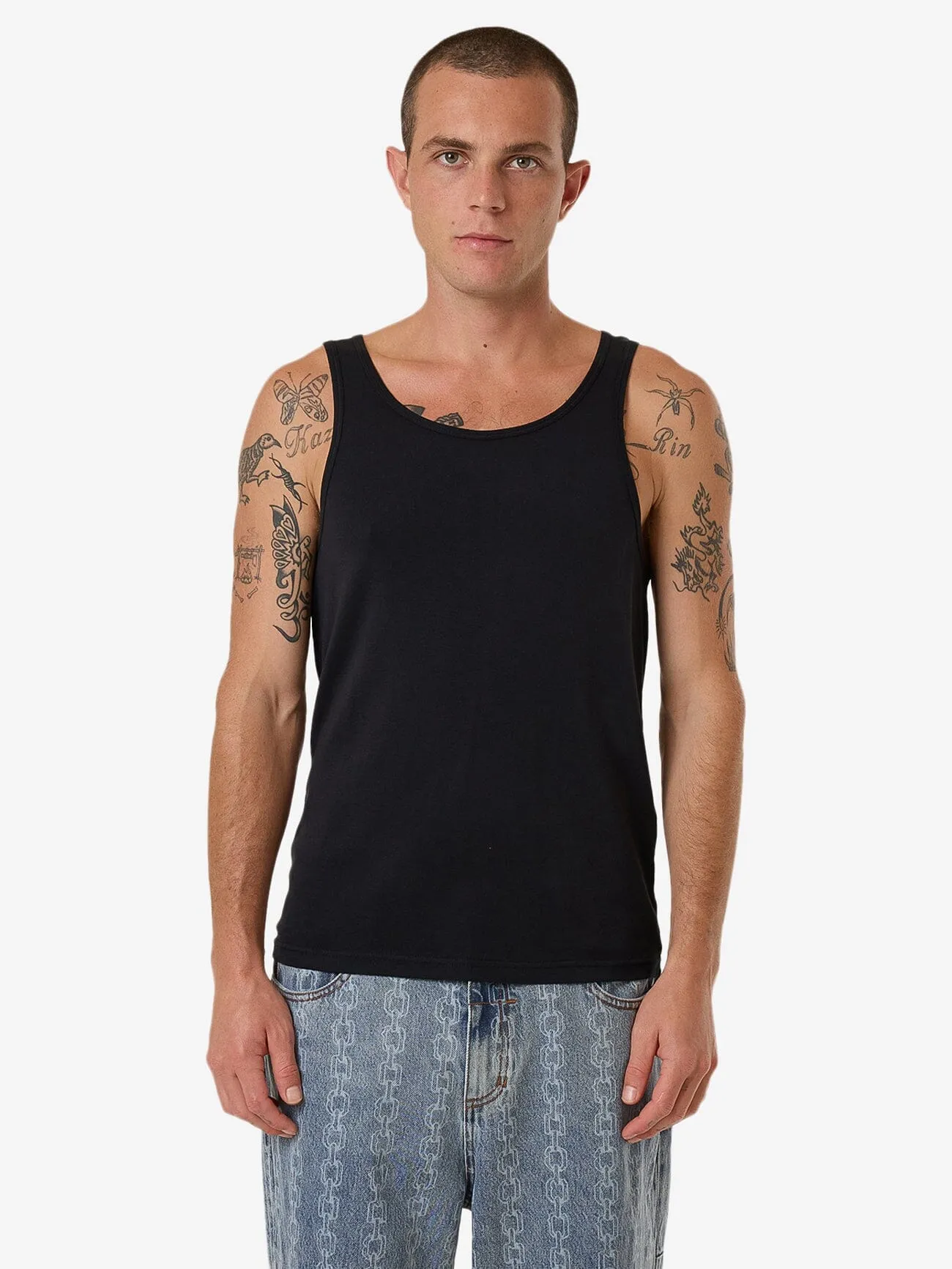 Endless Rib Tank - Black