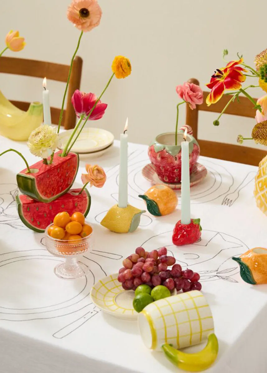 Fresh Fruit Candleholder