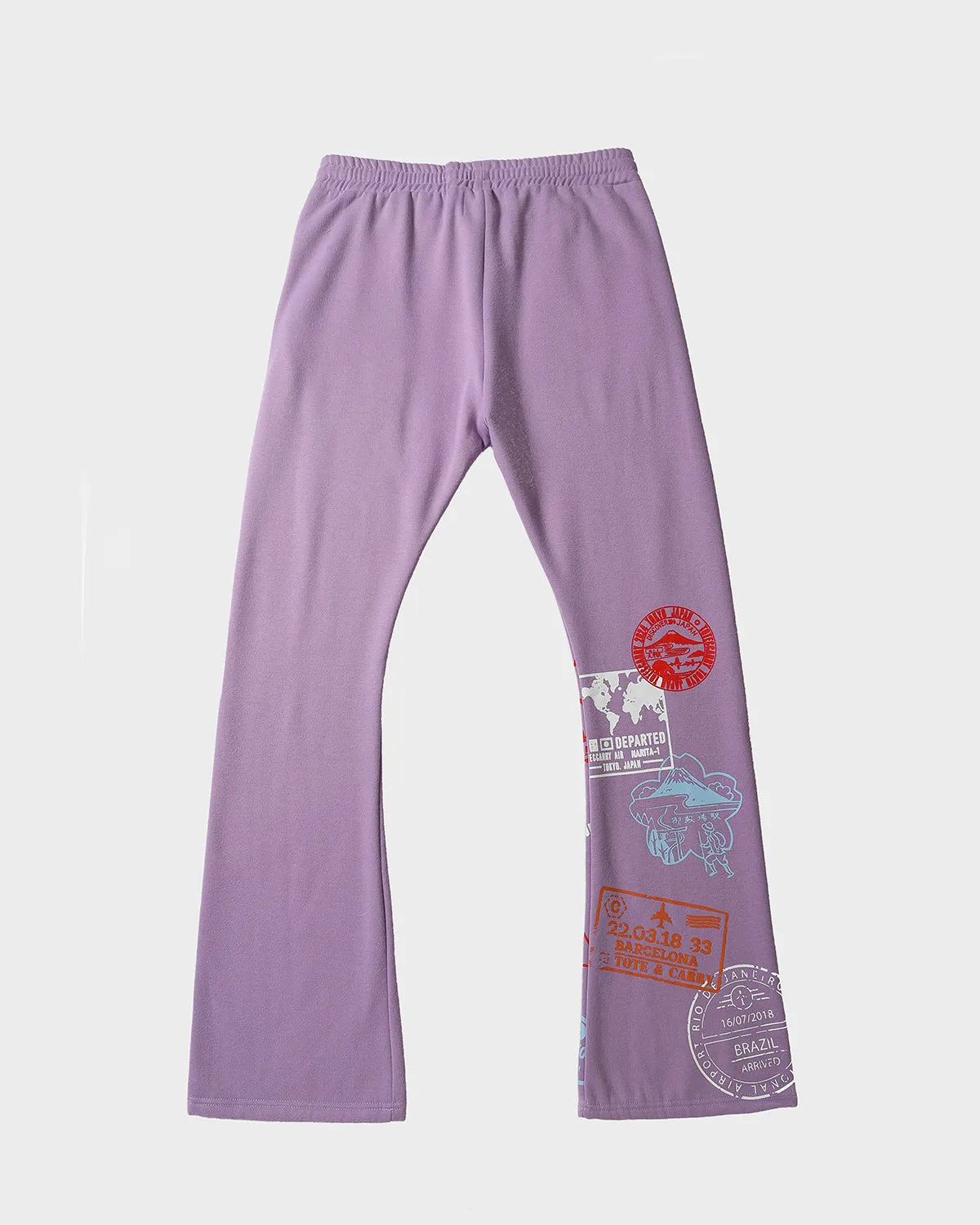 Globetrotter Tracksuit & Beanie Scarf Set in Purple