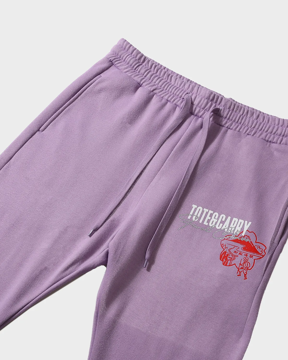 Globetrotter Tracksuit & Beanie Scarf Set in Purple