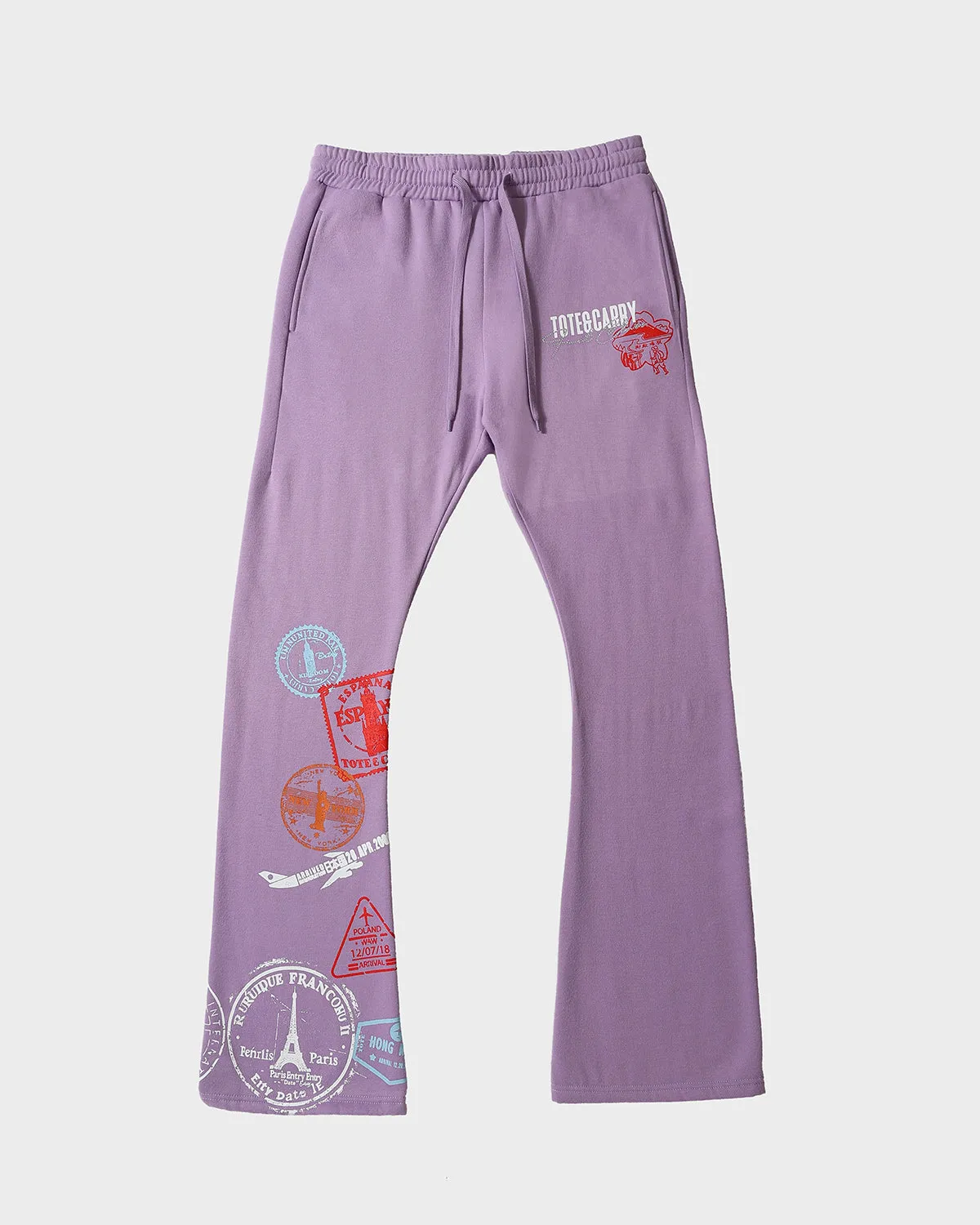 Globetrotter Tracksuit & Beanie Scarf Set in Purple