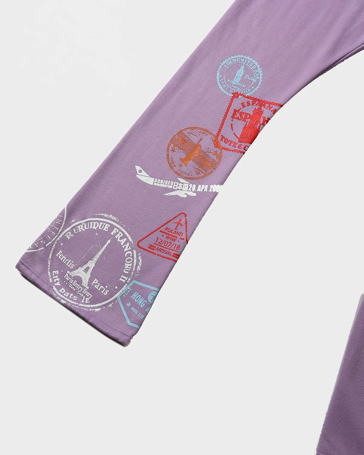 Globetrotter Tracksuit & Beanie Scarf Set in Purple