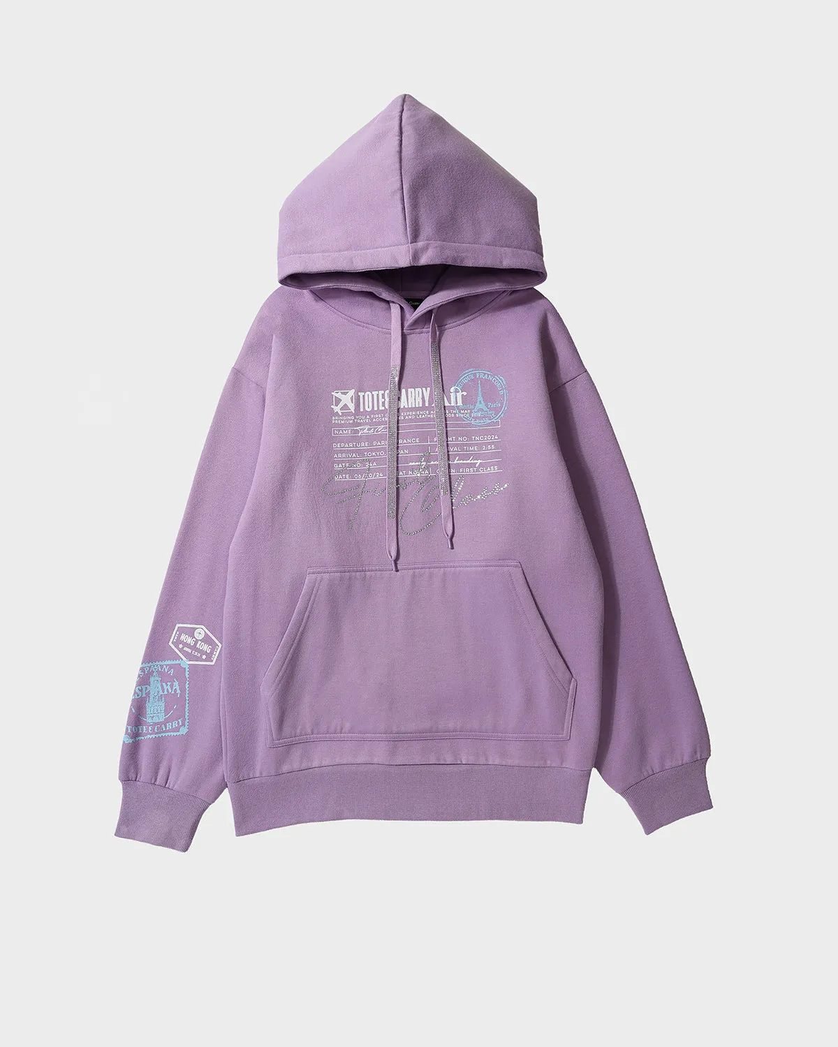 Globetrotter Tracksuit & Beanie Scarf Set in Purple