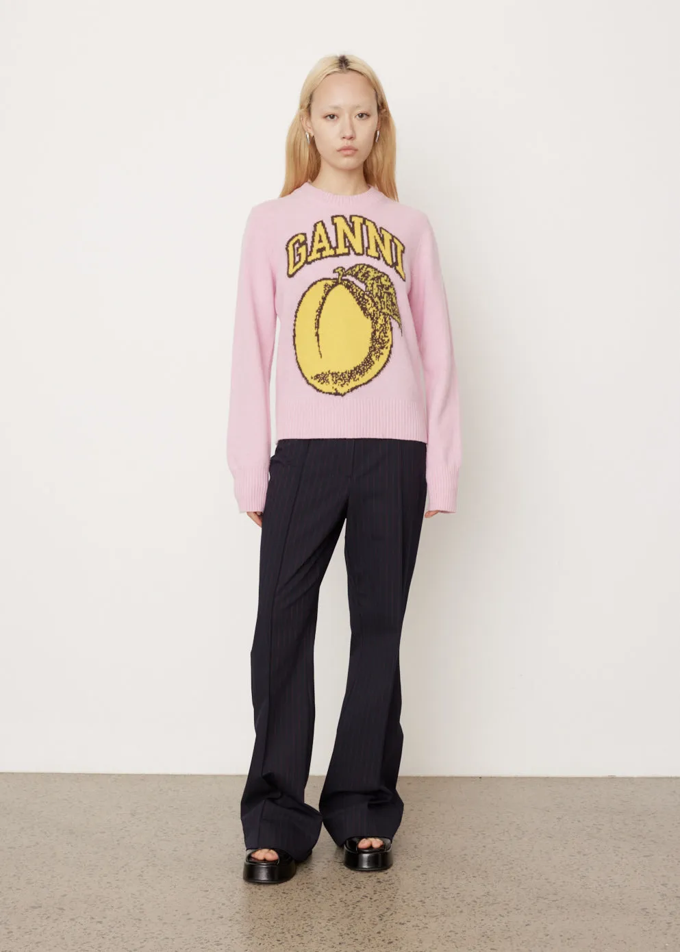 Graphic O-Neck Pullover