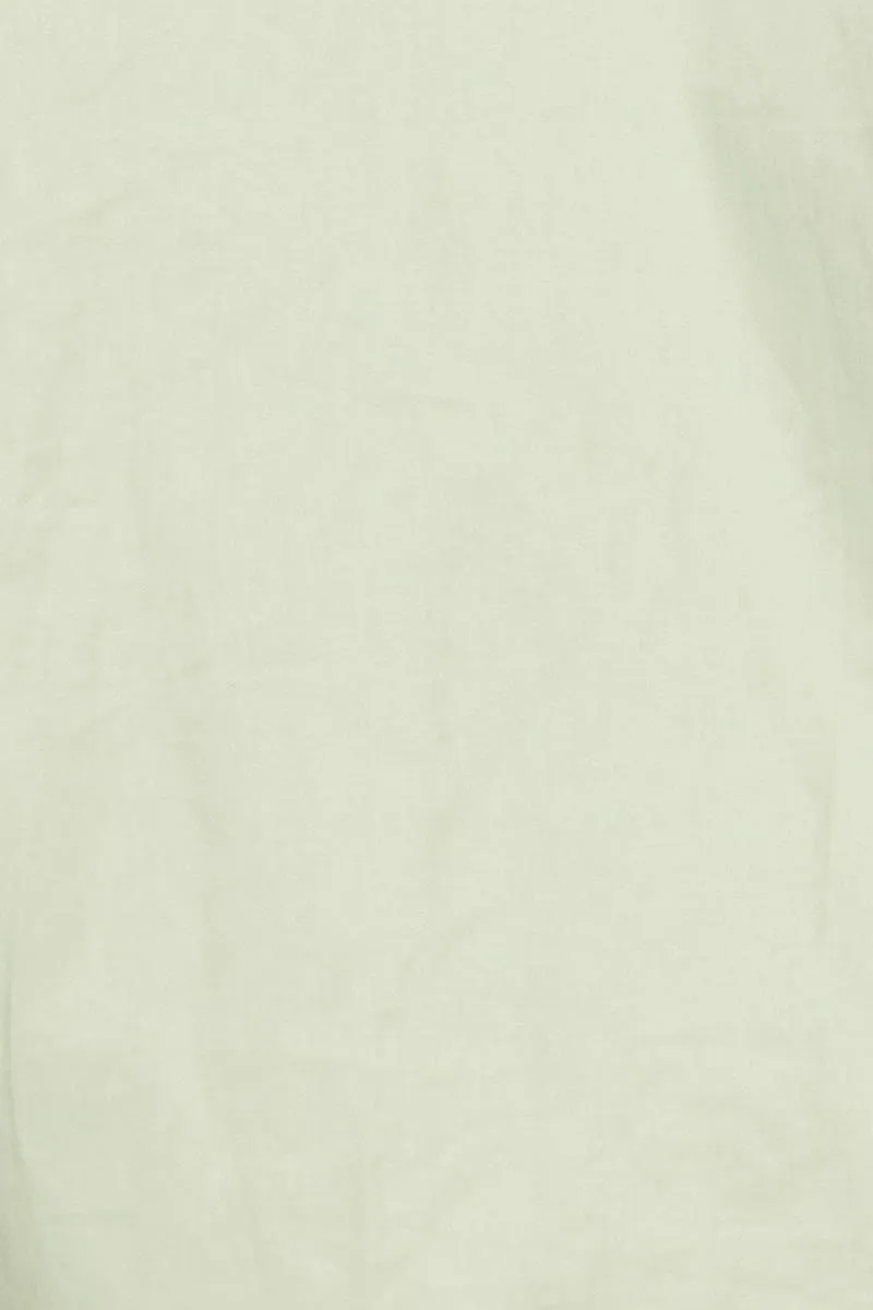 Green Oversized Shirts Collared