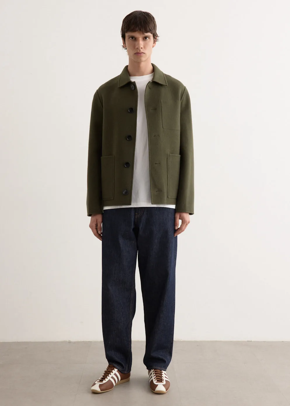 Hard Twist Denim Wide Pants