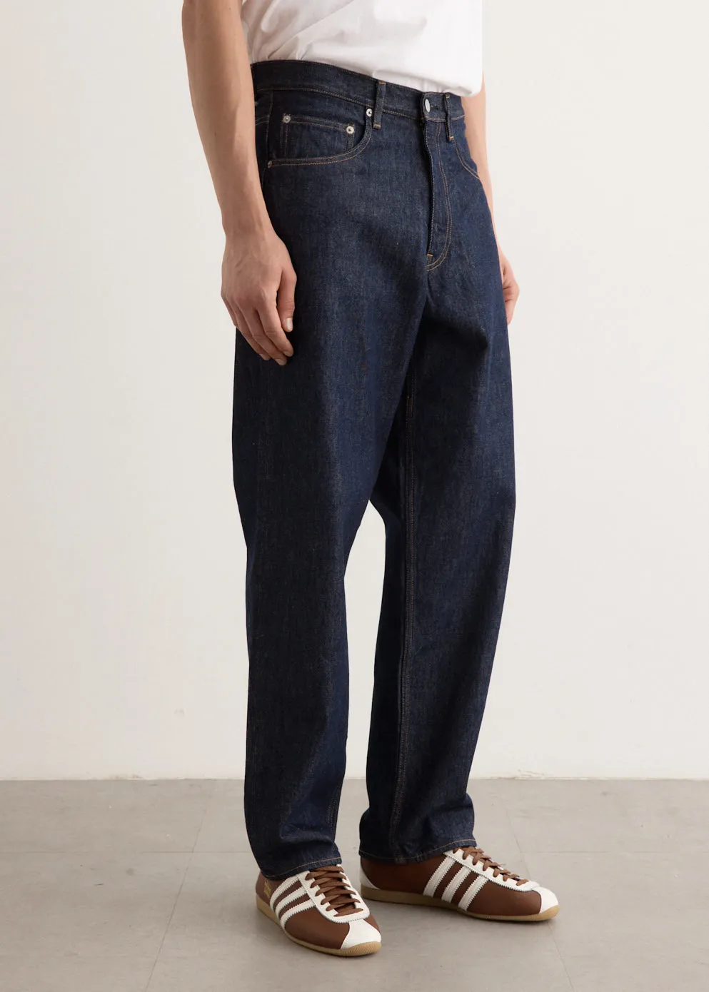 Hard Twist Denim Wide Pants