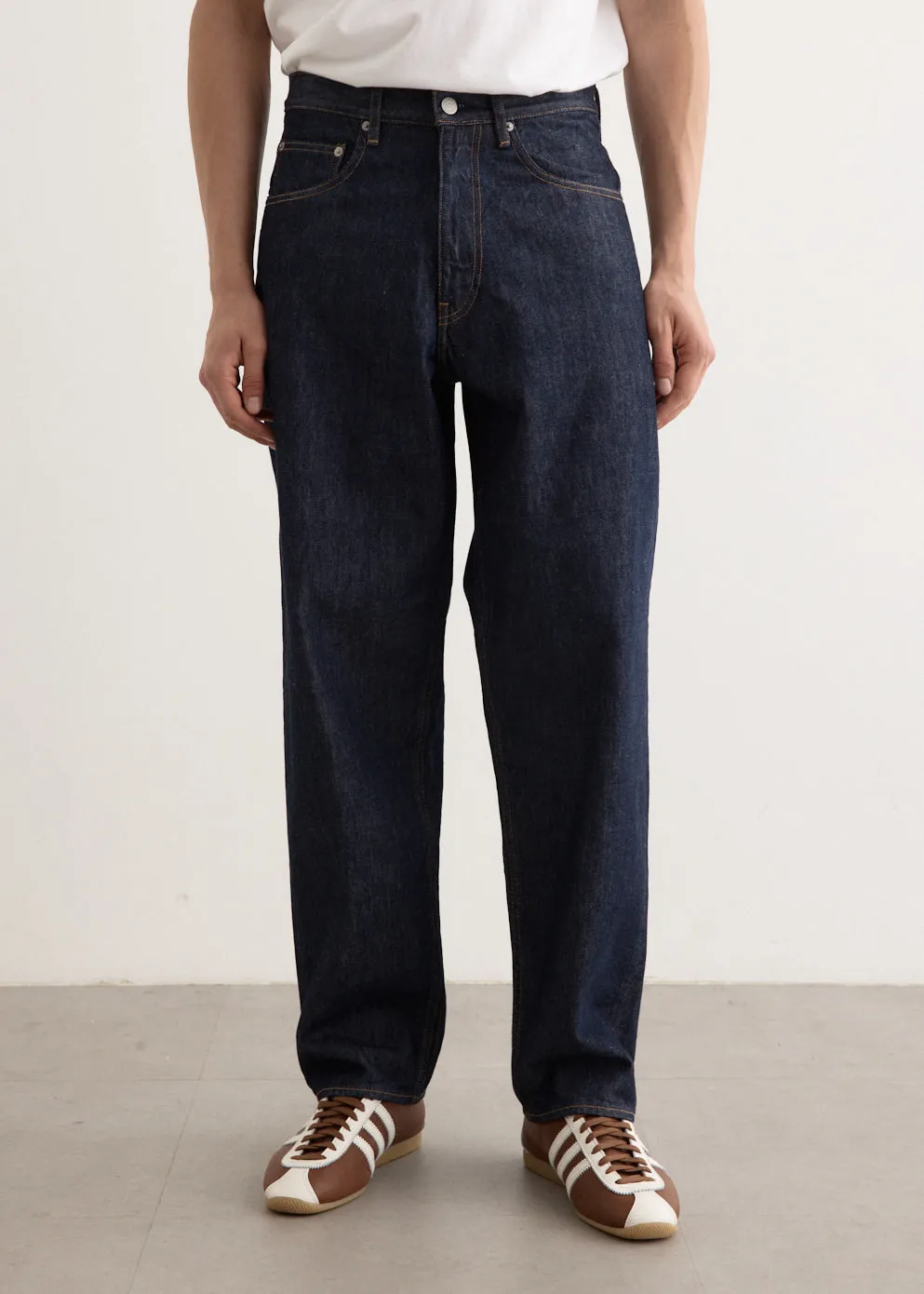 Hard Twist Denim Wide Pants