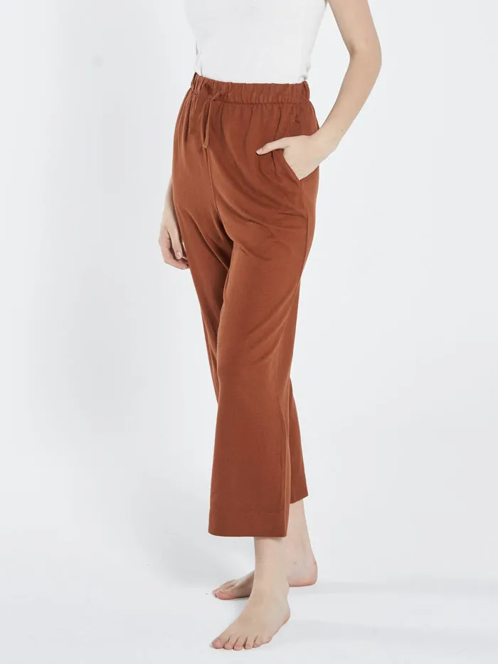 Hemp Heavyweight Ease Pant - Coffee